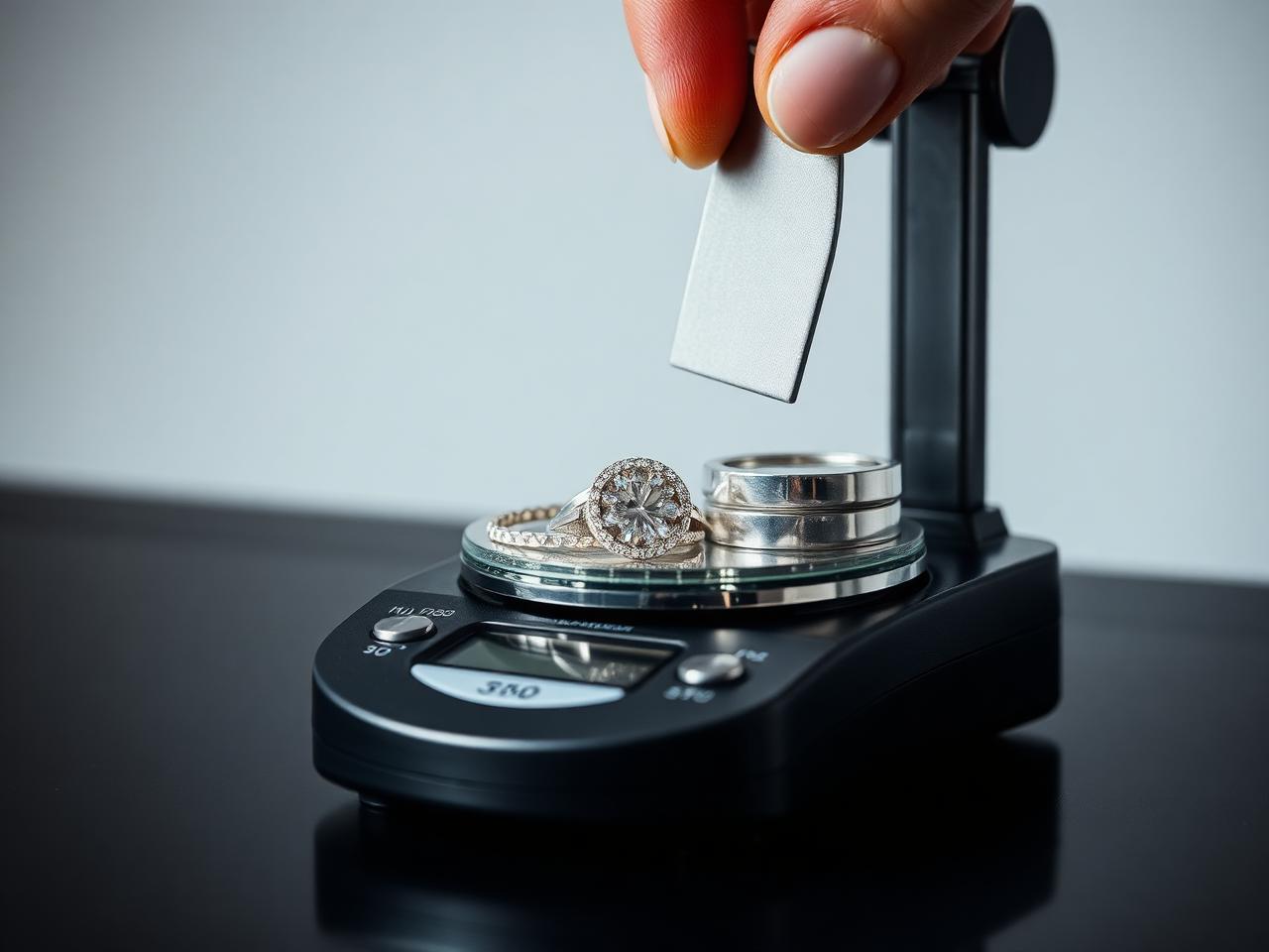 Nauwkeurig wegen van zilveren munten